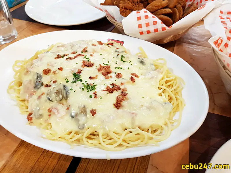 shakeys pasta carbonara