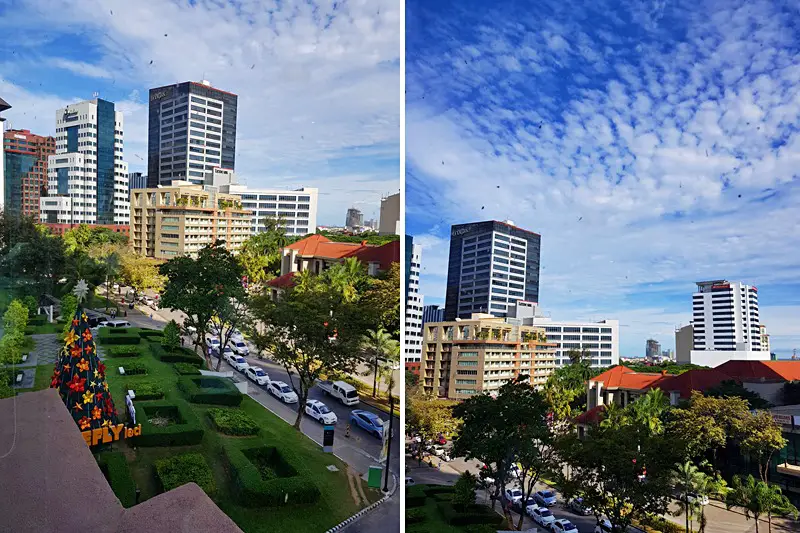 view of cebu business park from ayala terraces