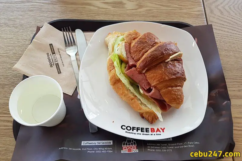 croissant at coffee bay cebu it park