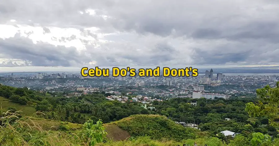 cebu do's and dont's