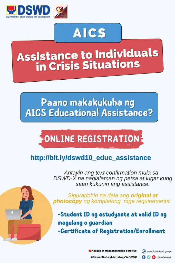 dswd region 10 process in aics educational assistance