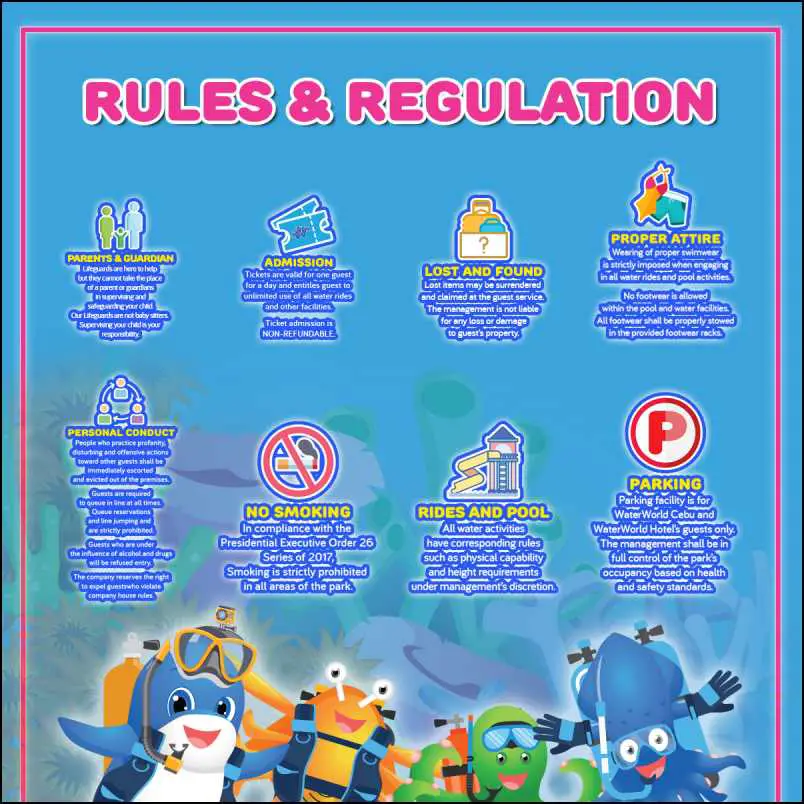Waterworld Rules and Regulation