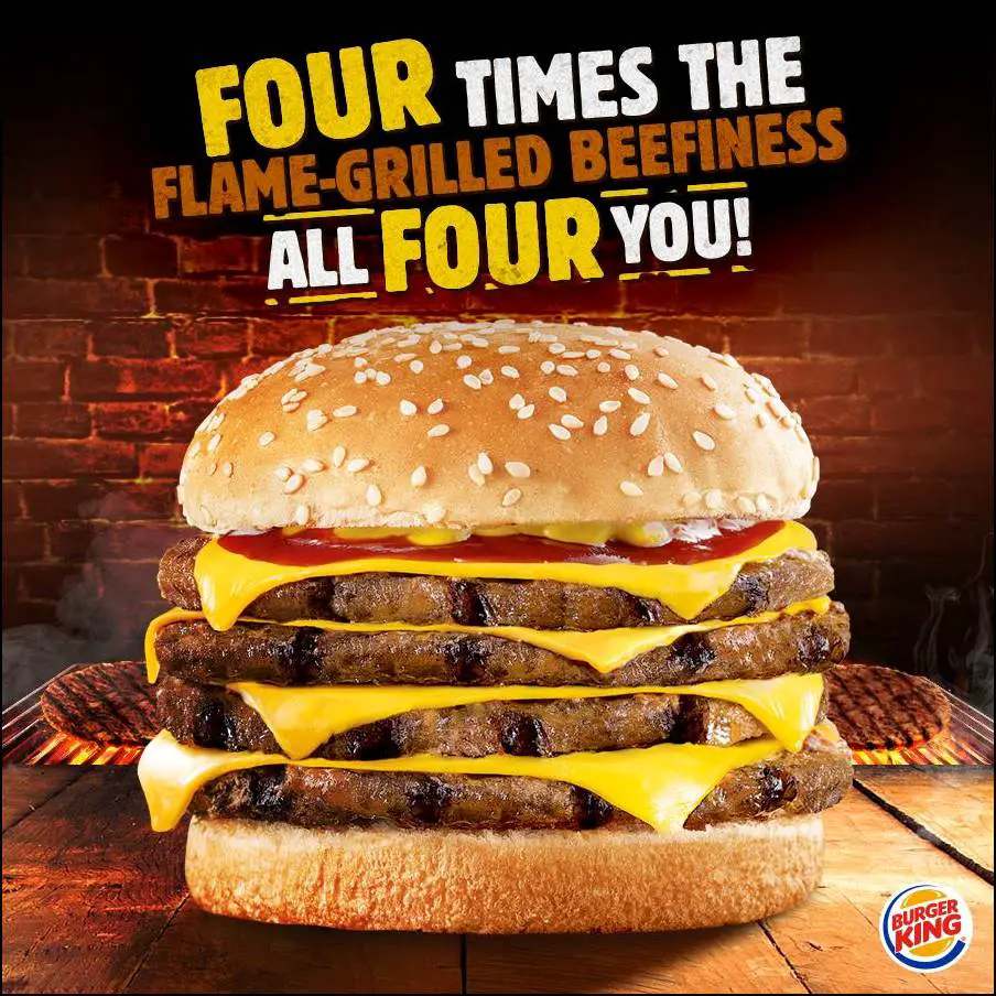 BURGER KING FLAME-GRILLED BURGER