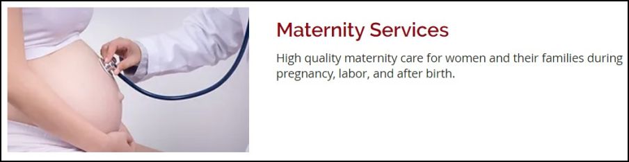 MATERNITY SERVICES