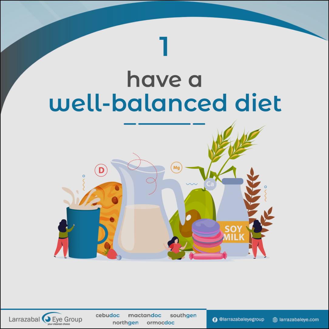 Have a well-balanced diet