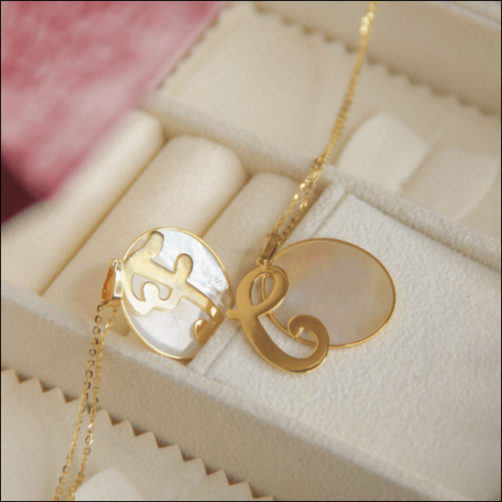Mother of Pearl “Initial” Pendant