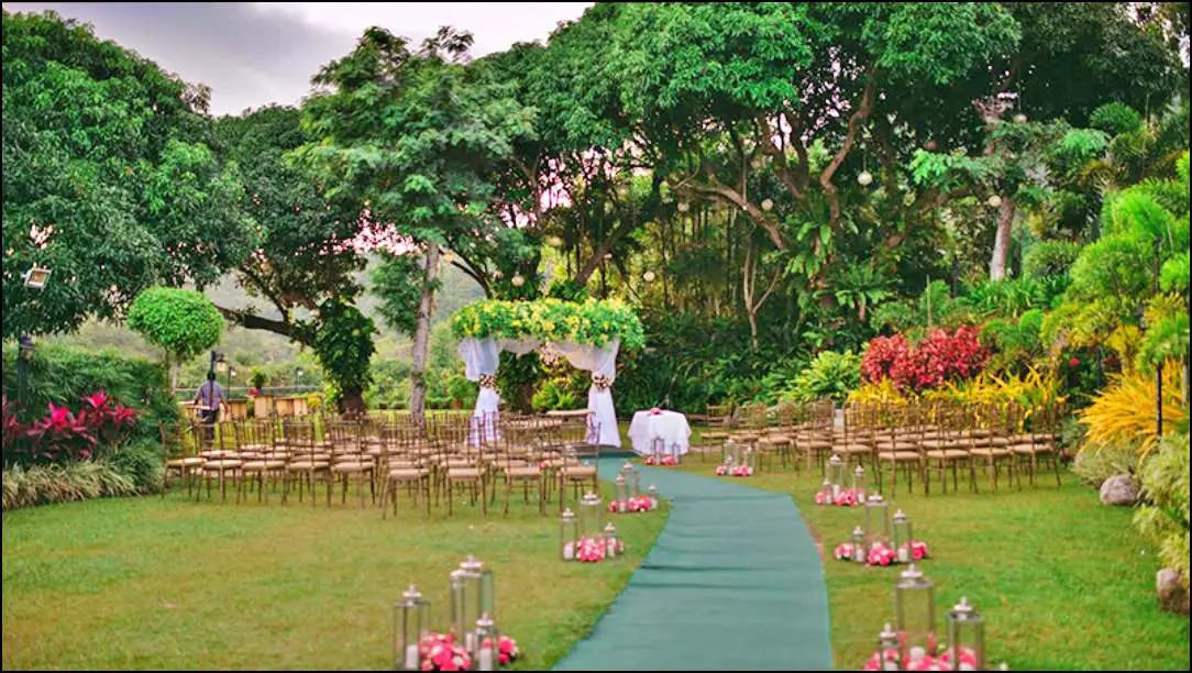 Lower Garden with Waterfalls Gazebo