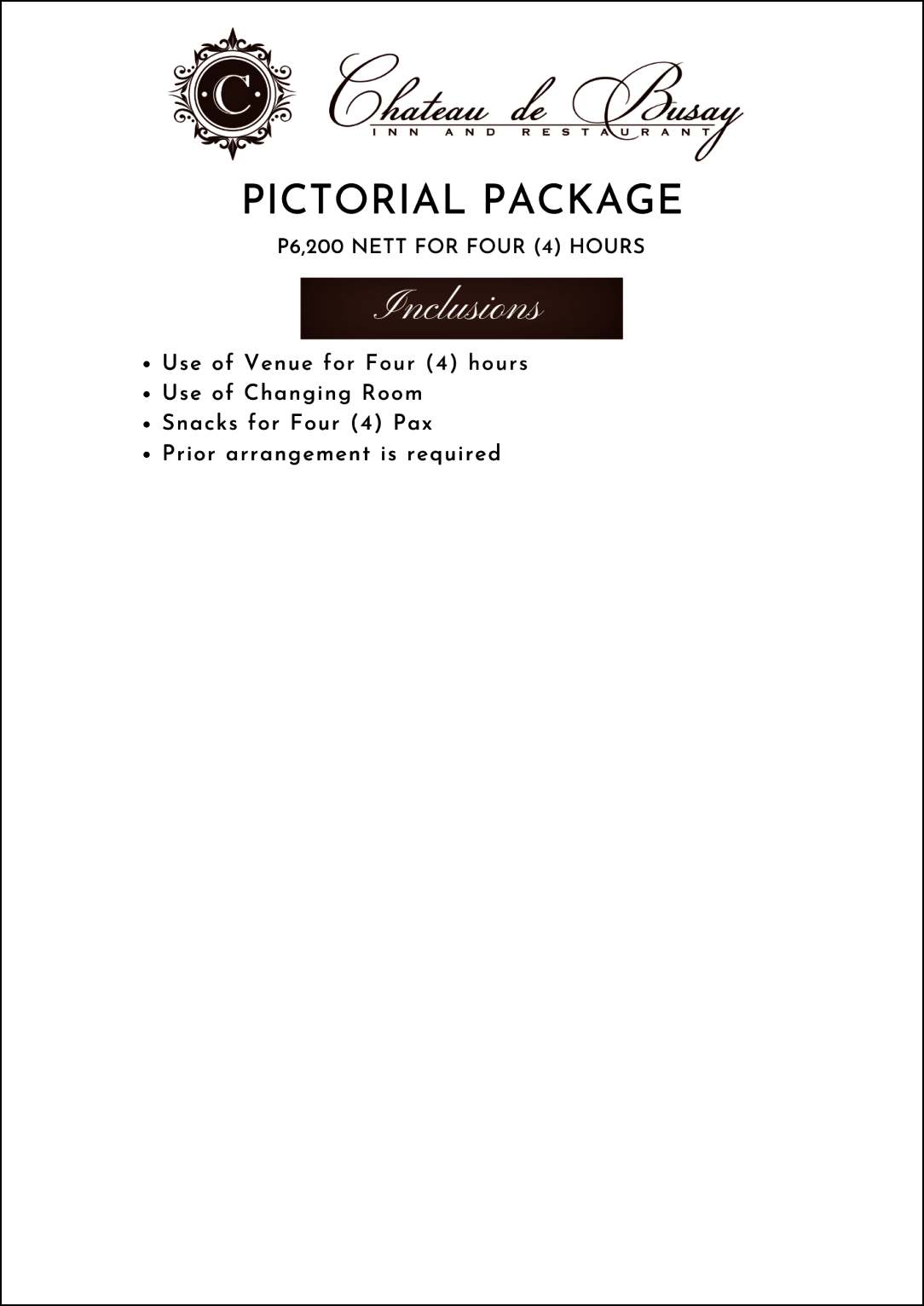 PICTORIA PACKAGE