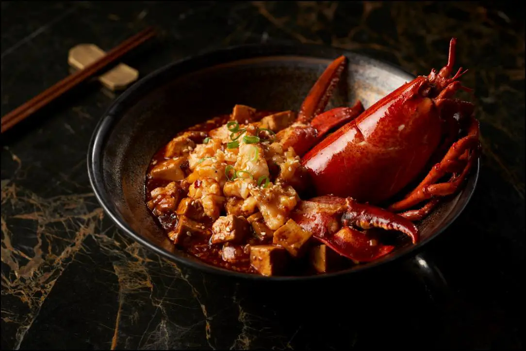 Ma Po Tofu” with fresh lobster