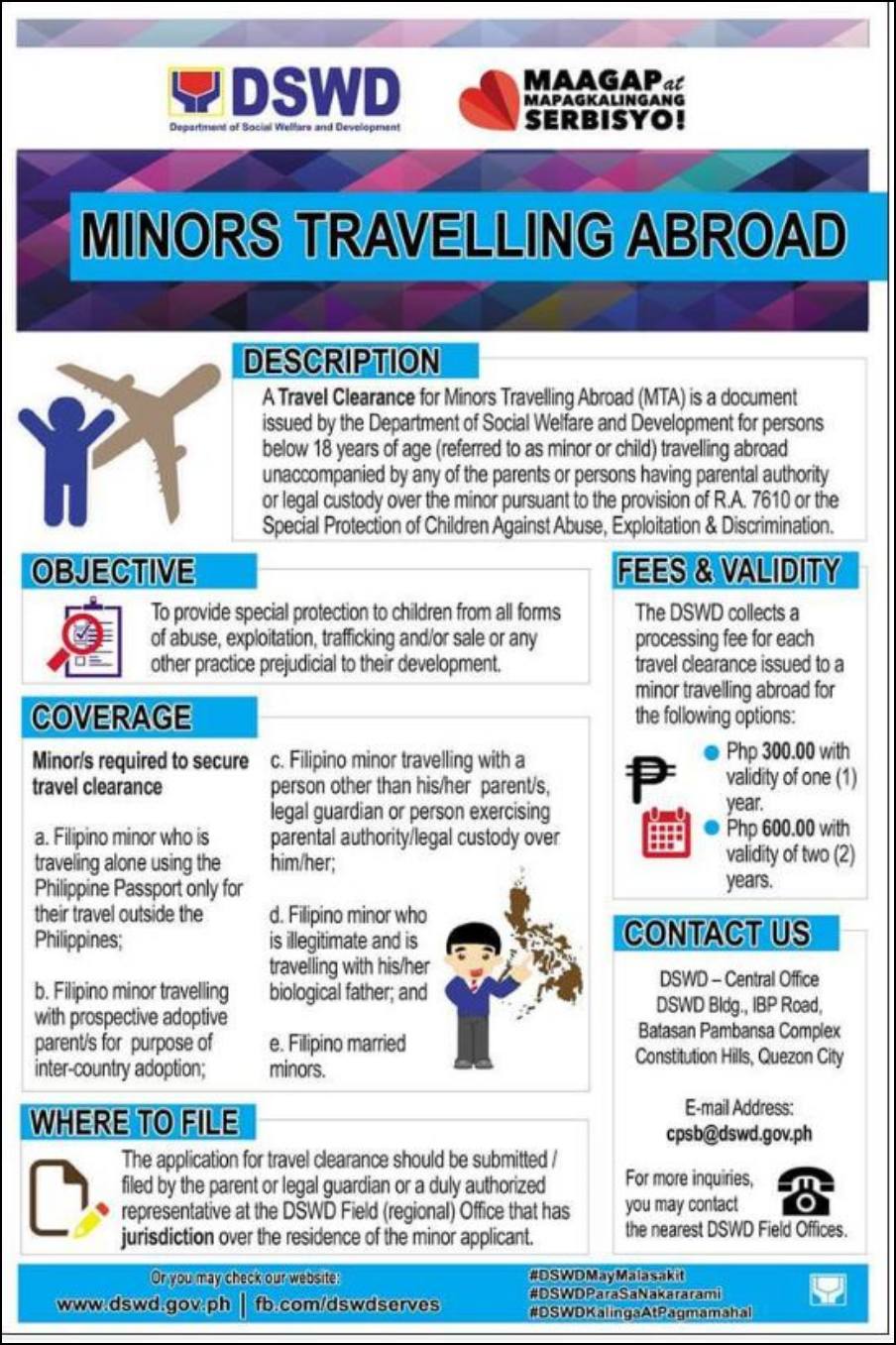 minors travelling abroad