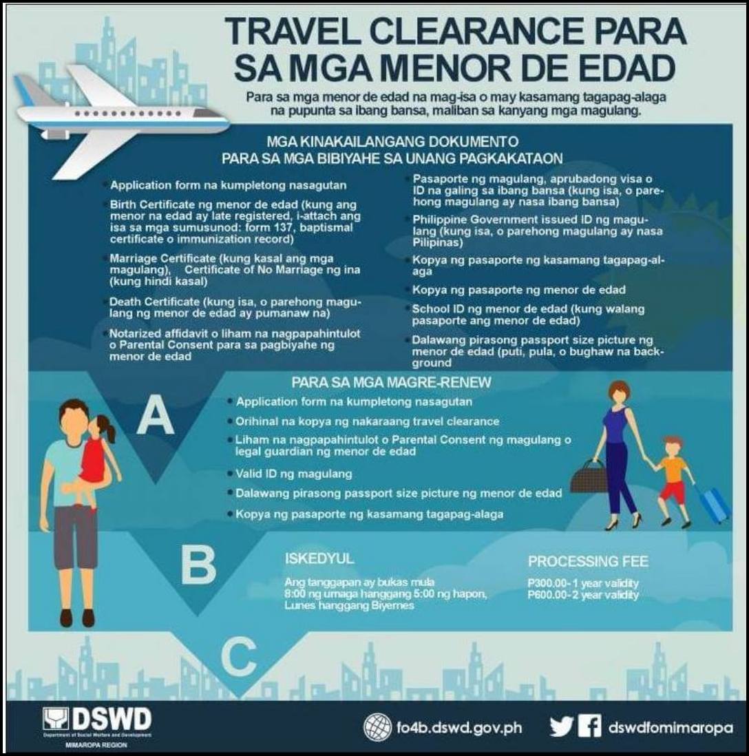 travel clearance for minors
