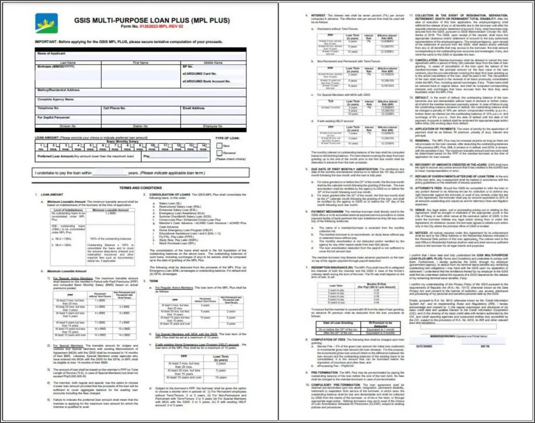 GSIS MPL LOAN