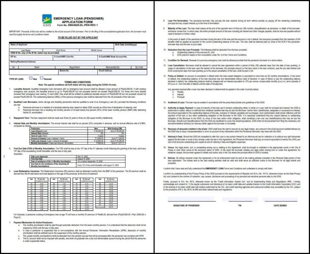 PENSIONER FORM 